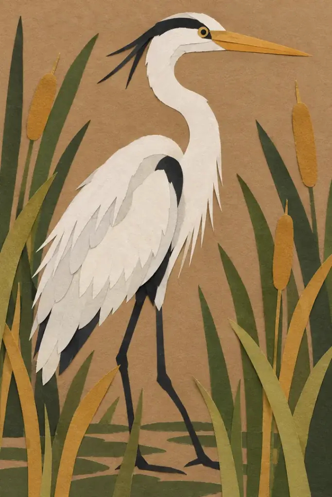 Heron in the Reeds